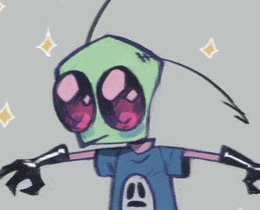 π½ | Zim/Z | AroAce | "No Age" (Adult) | Fictive/Anger/Anxiety holder/Sensory Protector/Unstable | Autism, Narcissism | Source; Invader Zim